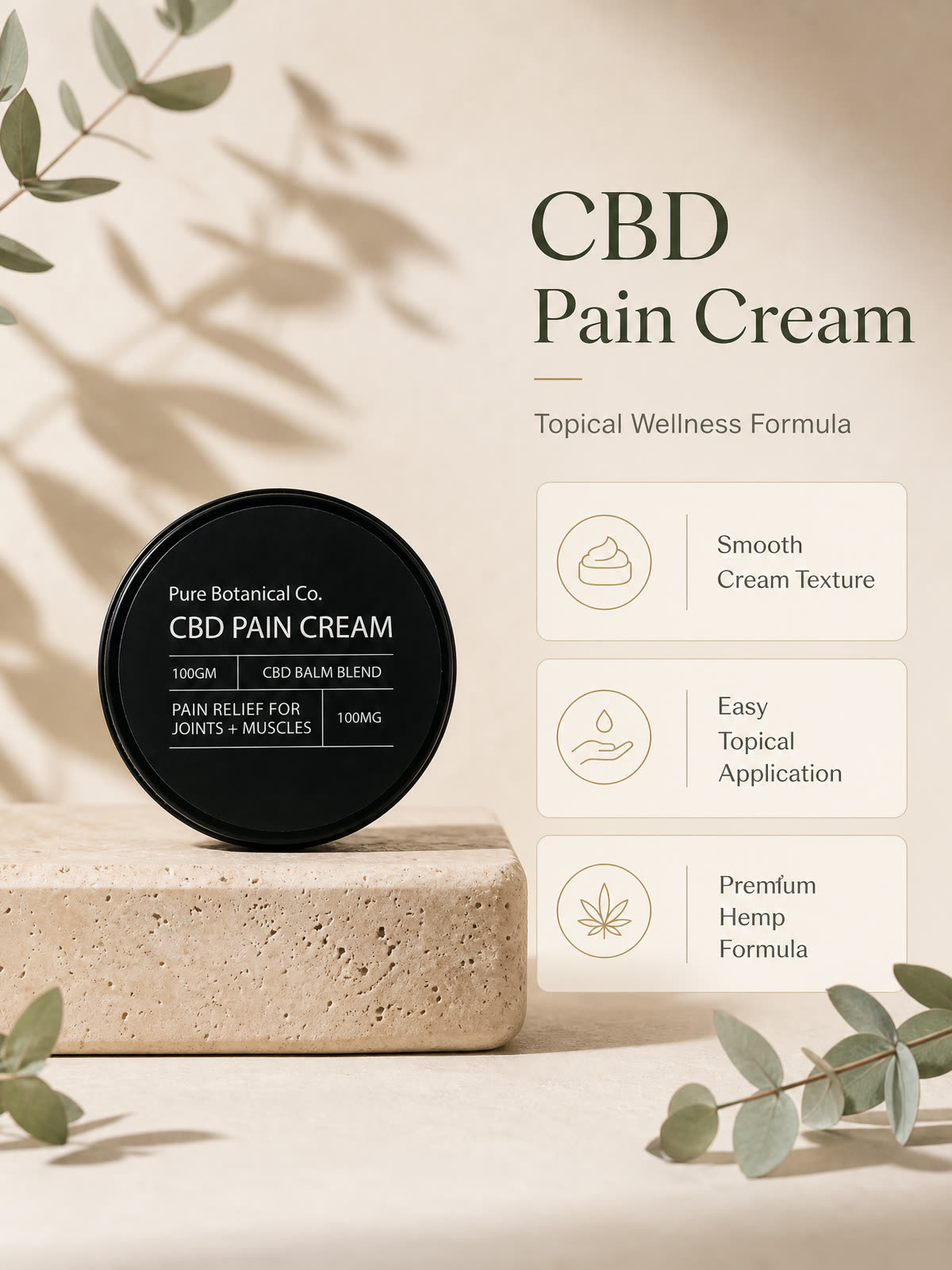 CBD Balm label detail