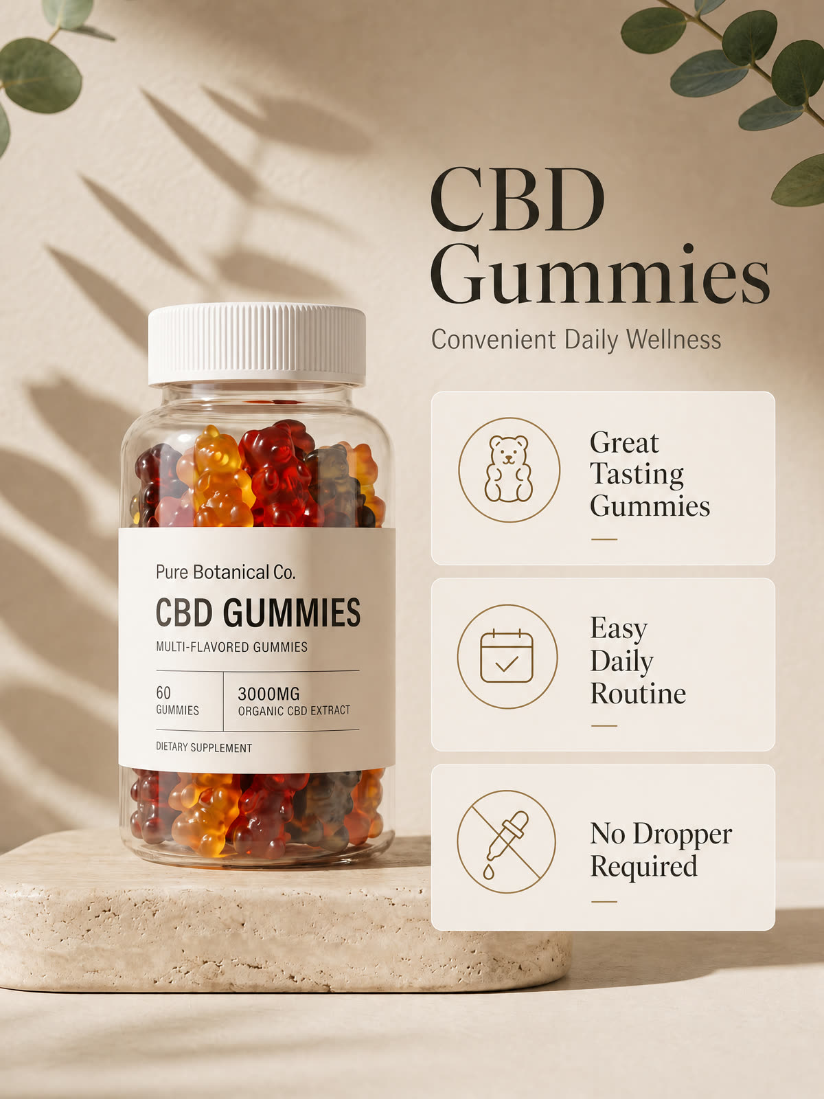 CBD Gummies label detail